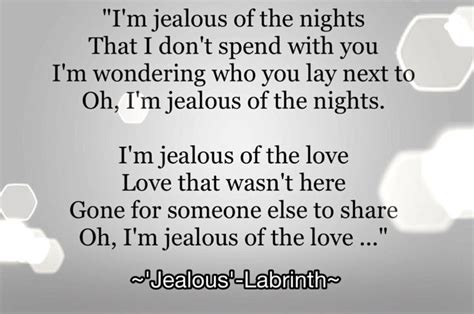 lyrics for jealous